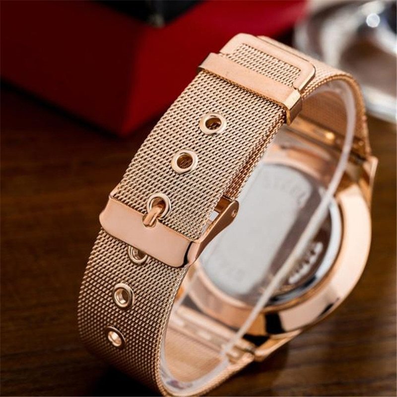 Fashion Alloy Belt Mesh Watch women's watches Minimalist Style Quartz Watch relogio feminino saat Watches for women
